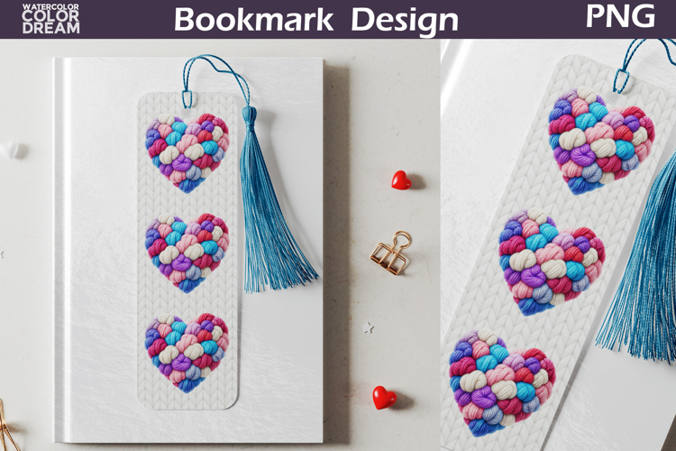 Valentine Heart Bookmarks | Valentines Day Bookmark