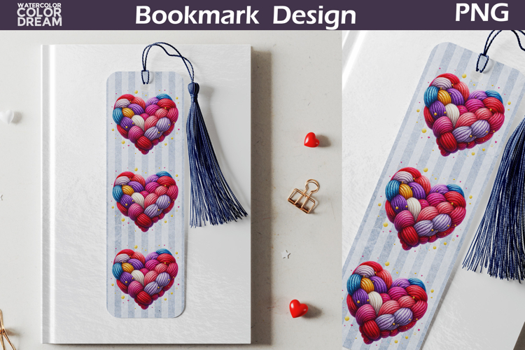 Valentine Heart Bookmarks | Valentines Day Bookmark