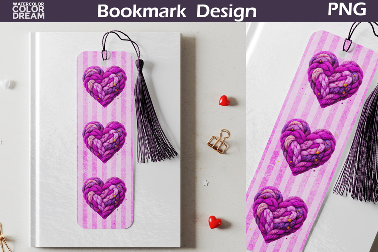 Valentine Heart Bookmarks | Valentines Day Bookmark
