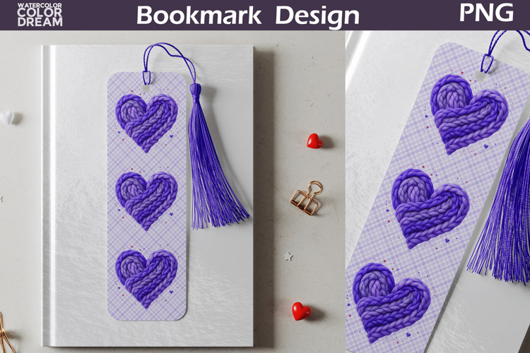 Valentine Heart Bookmarks | Valentines Day Bookmark example image 1