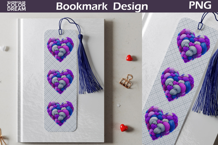 Valentine Heart Bookmarks | Valentines Day Bookmark