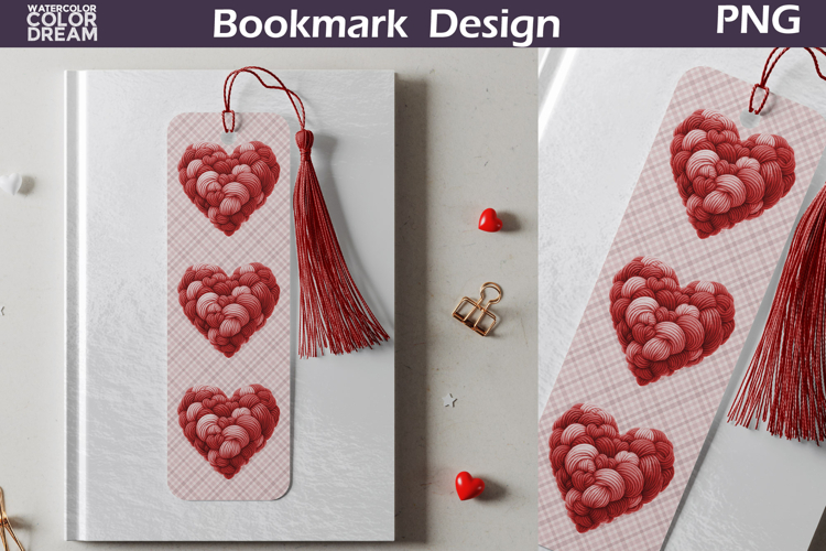 Valentine Heart Bookmarks | Valentines Day Bookmark