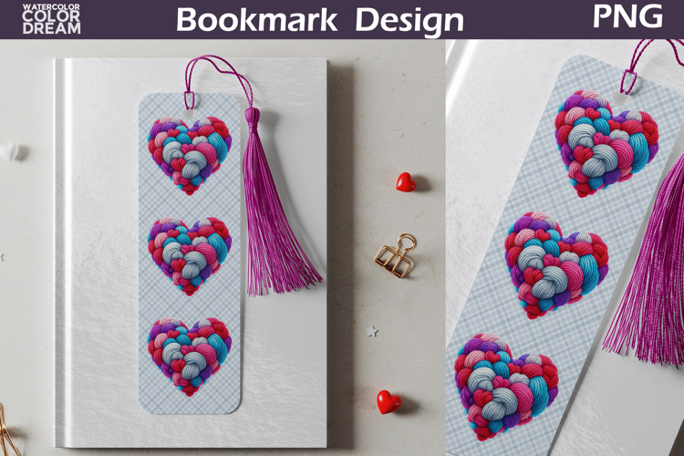 Valentine Heart Bookmarks | Valentines Day Bookmark