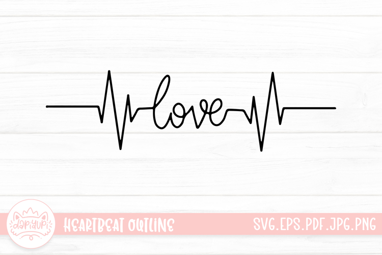 Outline Heart Clipart Image 16