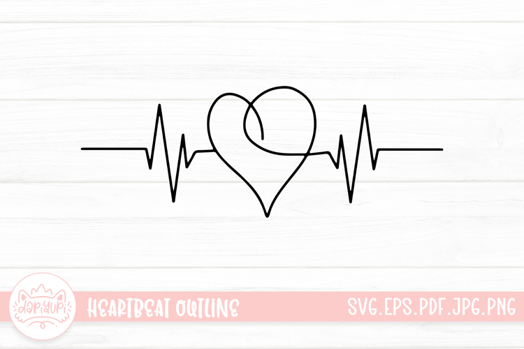 Outline Heart Clipart Image 17