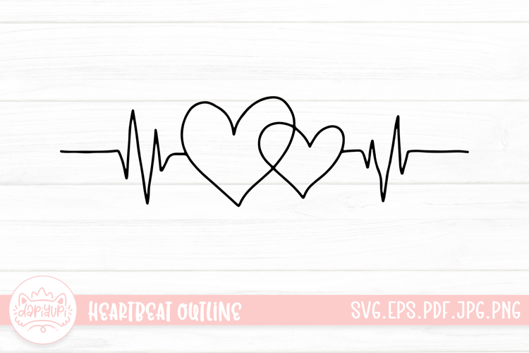 Outline Heart Clipart Image 18