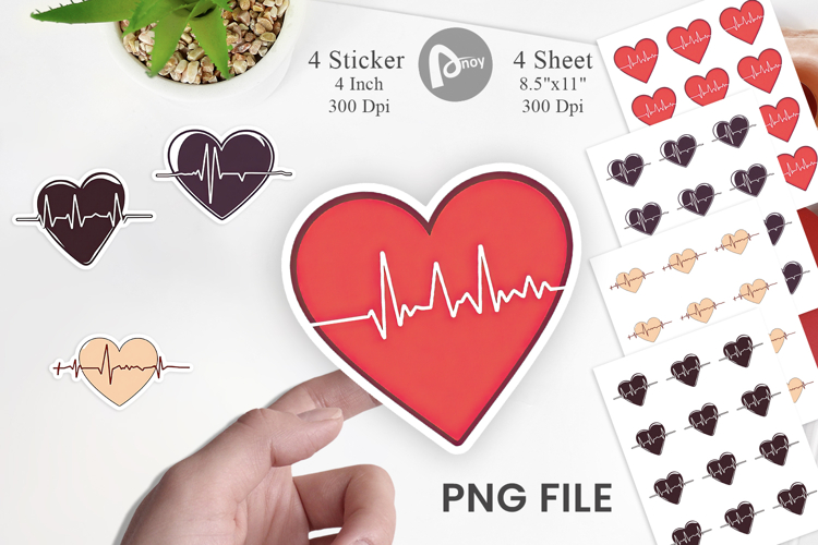 Heart Monitor Sticker
