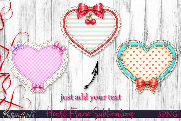 Pink Coquette Heart Borders | Love Frame PNG
