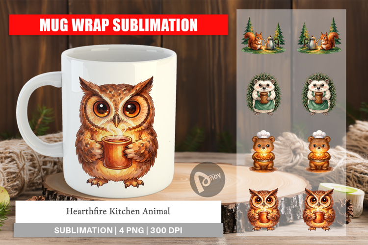 Hearthfire Kitchen Animal Mug Wrap