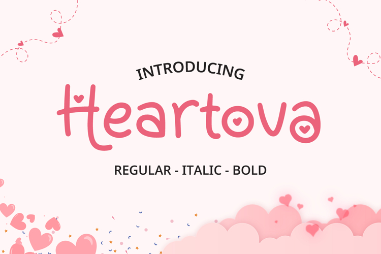 Valentine Font - Heartova