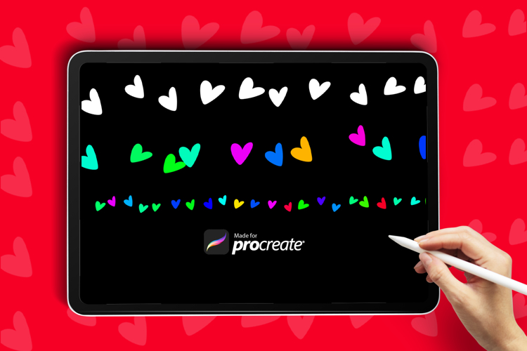 Hearts Ligths | Procreate Brush |Valentines Day