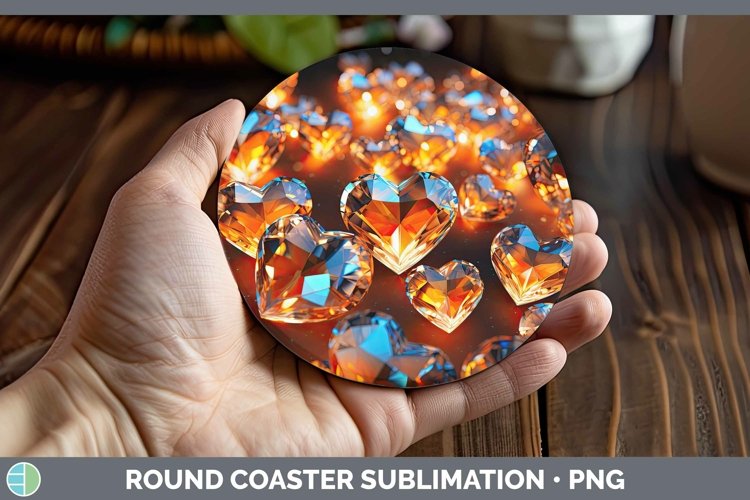 GorgeousHearts Round Coaster design.
