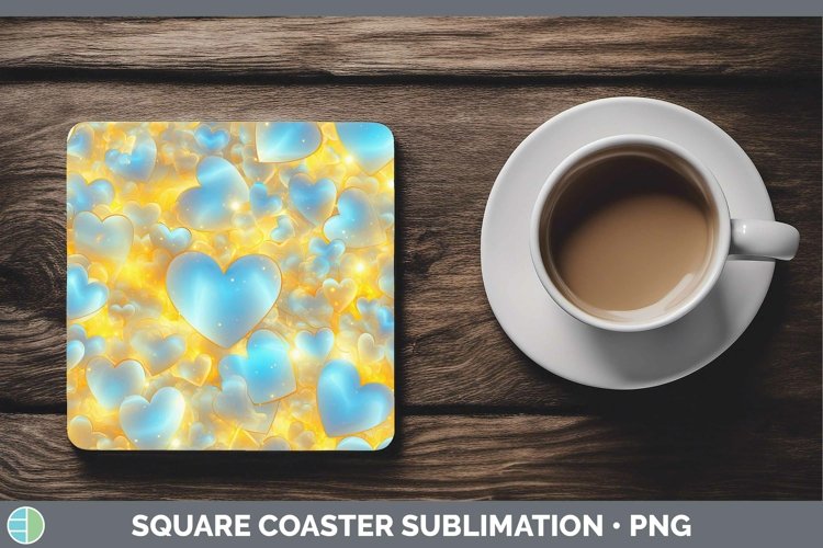 GorgeousHearts Square Coaster design.