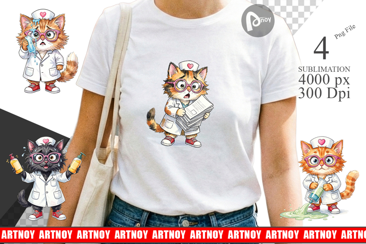 Heatwave Feline Nurse Chaos Sublimation