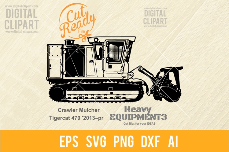 Crawler Mulcher - laser cut file SVG