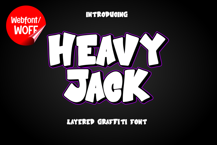 Heavy Jack | 3D Layered Graffiti Webfont for Bold Urban