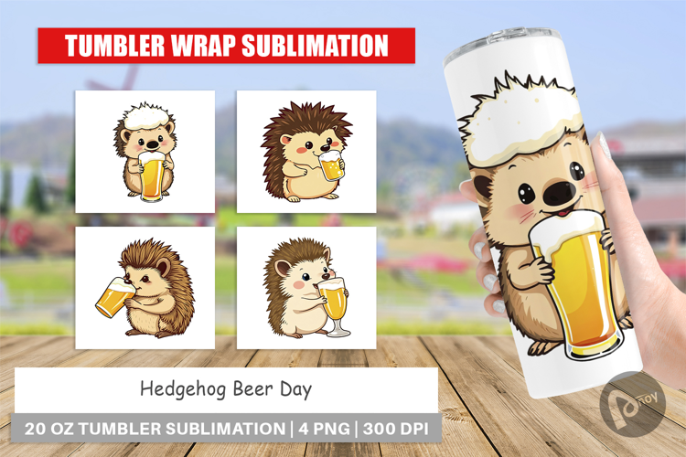 Tumbler Hedgehog Beer Day