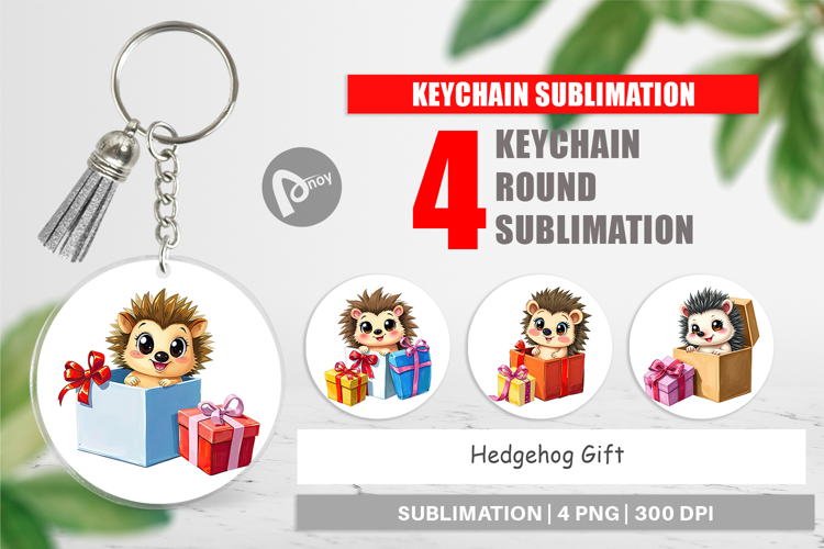 Keychain Hedgehog Gift