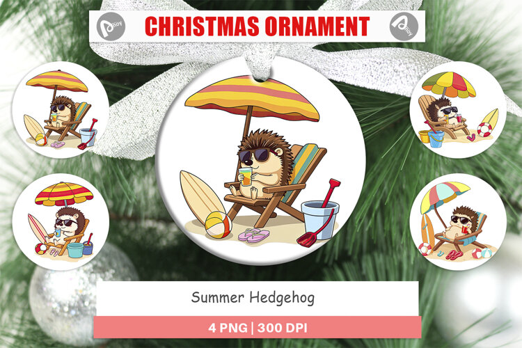 Ornament Summer Hedgehog example image 1