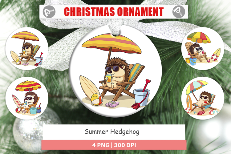Ornament Summer Hedgehog