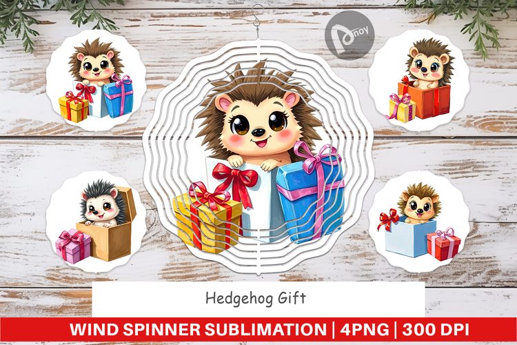 Wind Spinner Hedgehog Gift