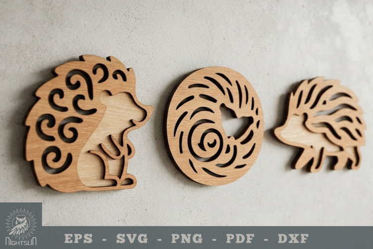 Hedgehog Lasercut Wall Decor
