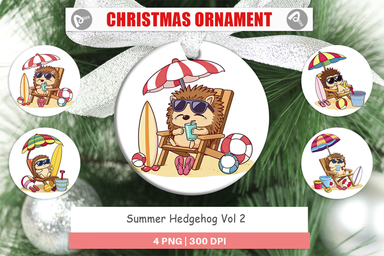Ornament Summer Hedgehog