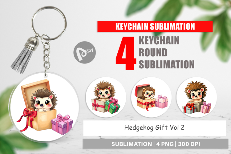 Keychain Hedgehog Gift