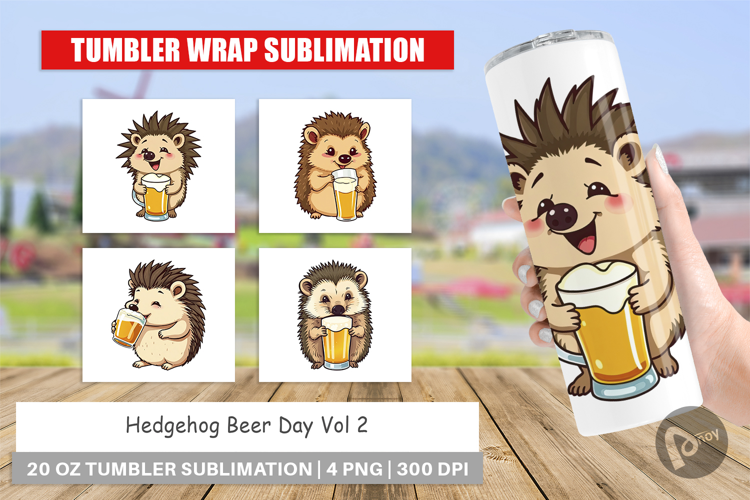 Tumbler Hedgehog Beer Day