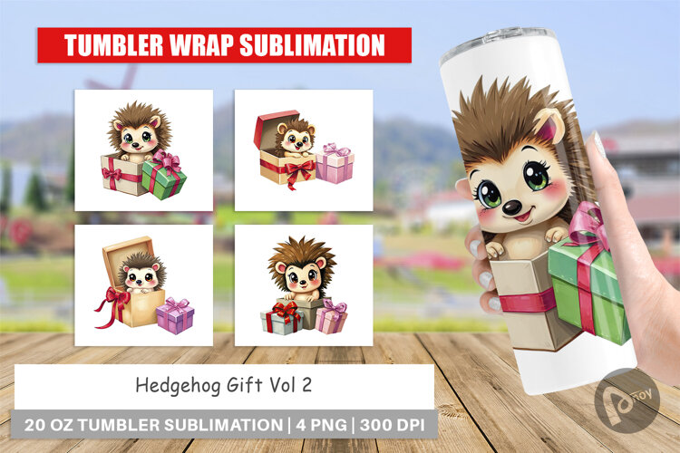 Tumbler Hedgehog Gift example image 1
