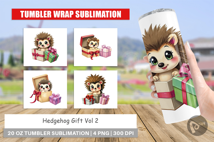 Tumbler Hedgehog Gift