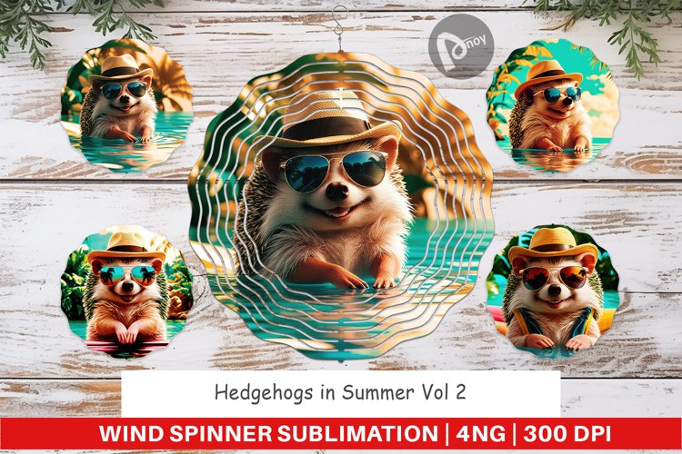 Wind Spinner Hedgehogs in Summer