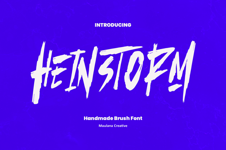 Heinstorm Handmade Brush Font