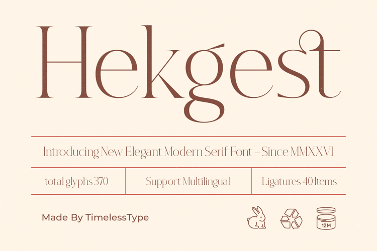 Hekgest - Elegant Modern Serif Font