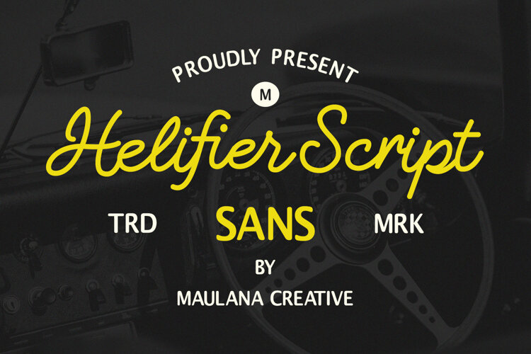 Helifier Font Duo Vintage Script Sans Serif example image 1