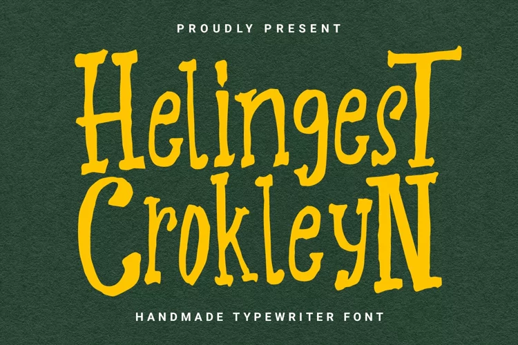 Helingest Crokleyn Handmade Typewriter Font