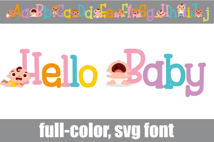 Hello Baby Color Font