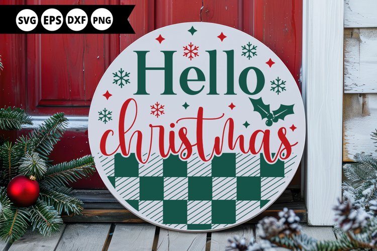 Round Christmas Ornament Svg Image 17