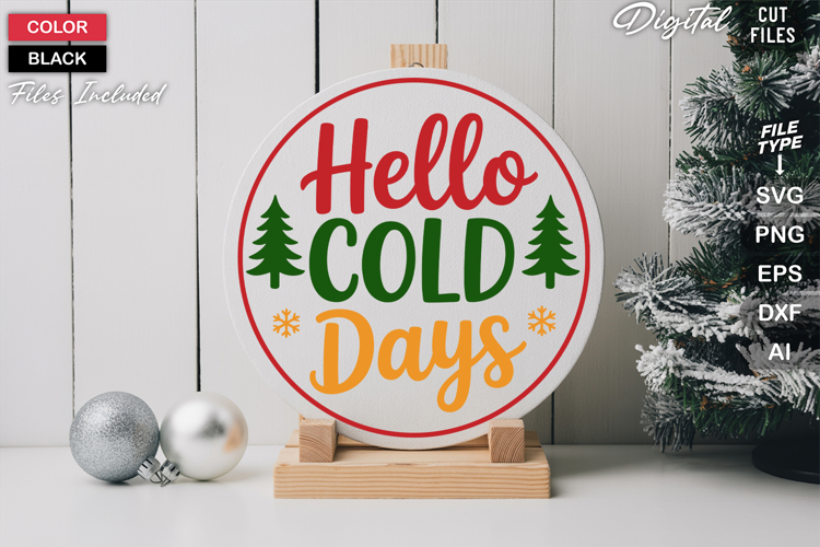 Round Christmas Svg Image 10