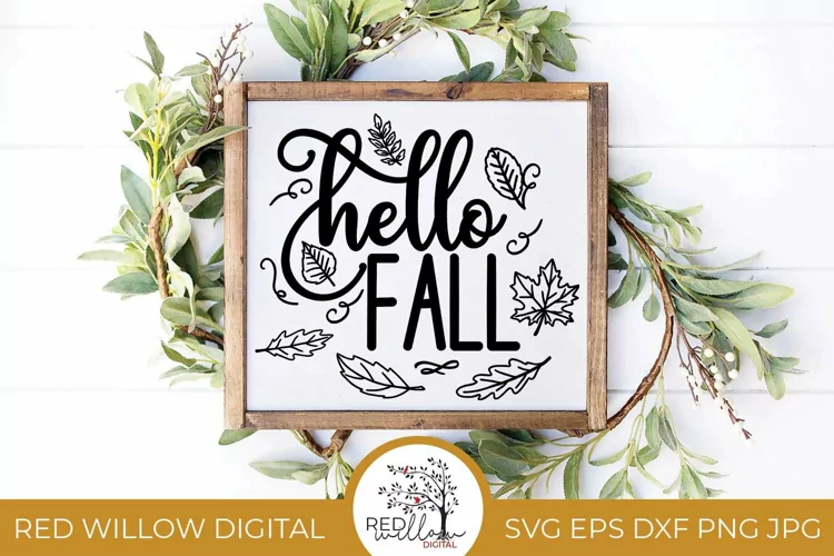 Hello Fall | Fall Leaves SVG