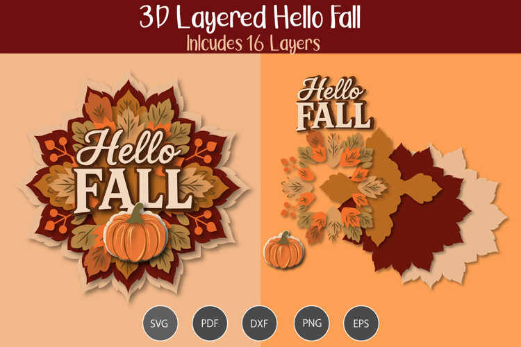 Hello Fall SVG Image 8