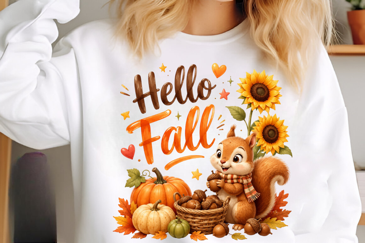 Hello Fall PNG