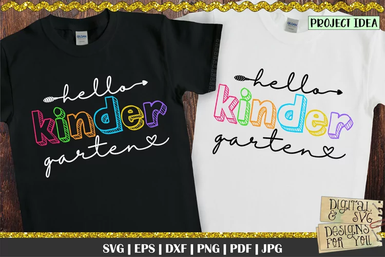 Hello Kindergarten | Back to School | School SVG | Kinder