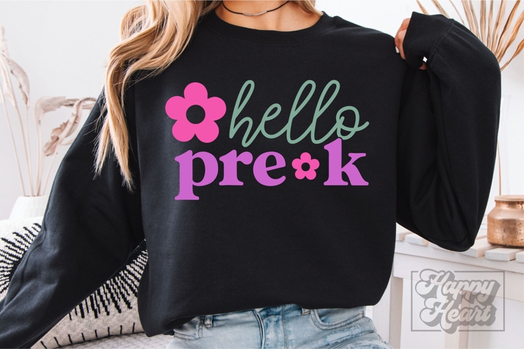 Hello Pre Kinder SVG PNG - Back To School - Hello Pre K