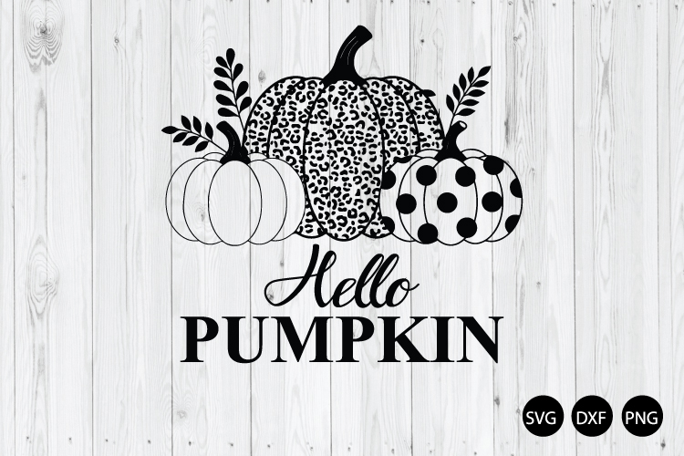 Hello Pumpkin SVG, Hello Fall SVG, Happy Thanksgiving SVG