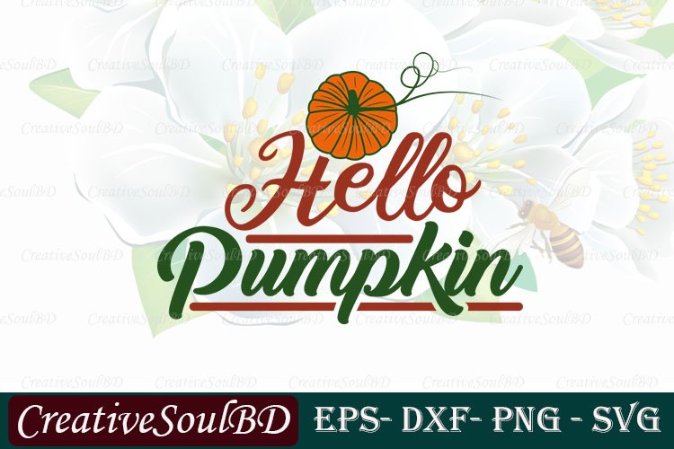 Hallo Pumpkin SVG Cut File example image 1