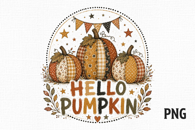 Hello Pumpkin PNG, Cute Fall Pumpkin PNG
