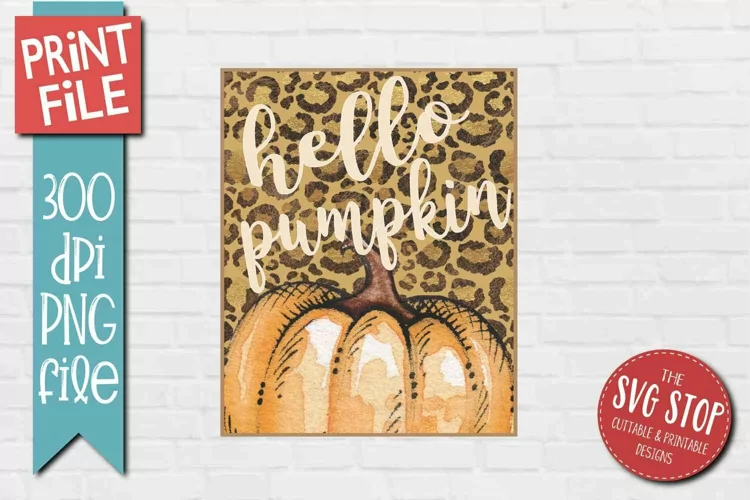 Hello Pumpkin Sublimation | Pumpkin Garden Flag PNG