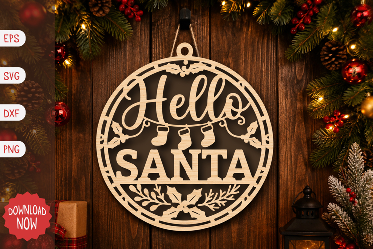 Hello Santa SVG