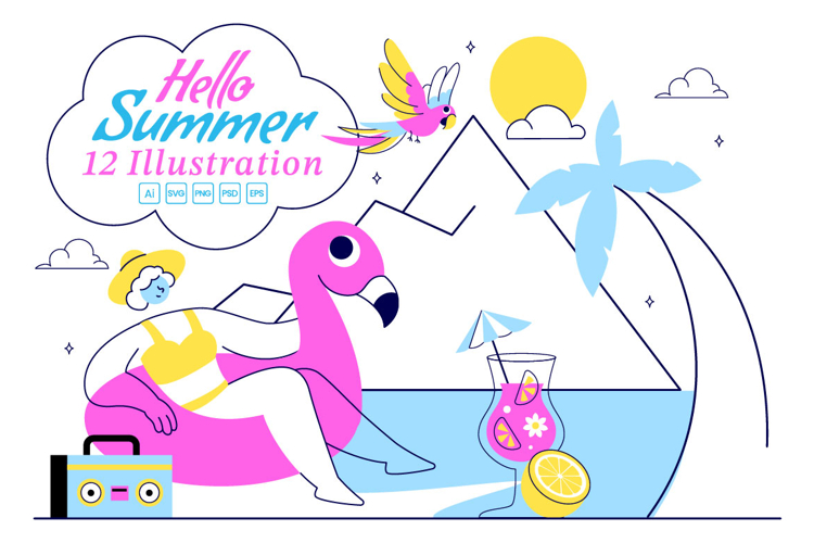 Hello Summer Clipart Image 8